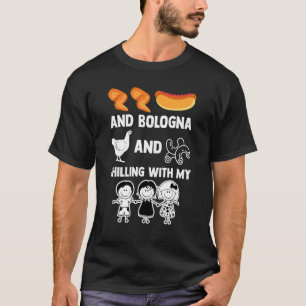Chicken Wing Hot Dog Bologna Chilling With My Kids T-Shirt