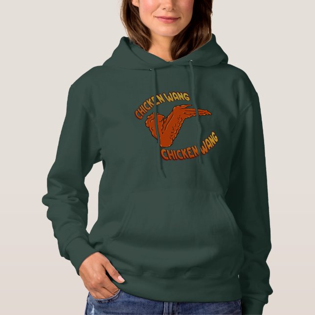 Chicken Wing Women's Basic Hooded Sweatshirt (Front)