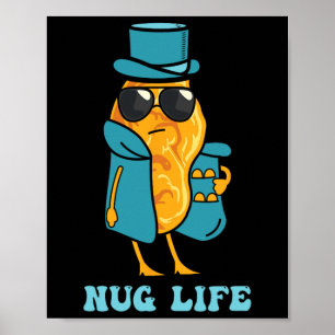 Chicken Wings Quote Fast Food Funny Fried Chicken Poster