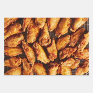 Chicken Wings Wrapping Paper Sheet