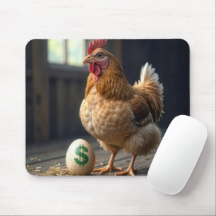 Chicken With an Expensive Egg Mouse Pad