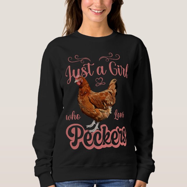 Chicken Womens J Sweatshirt (Front)