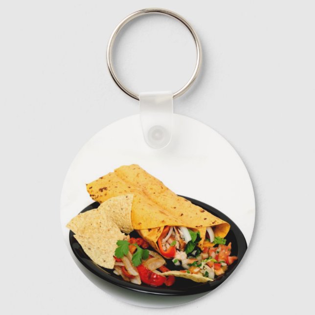 Chicken Wrap Keychain (Front)