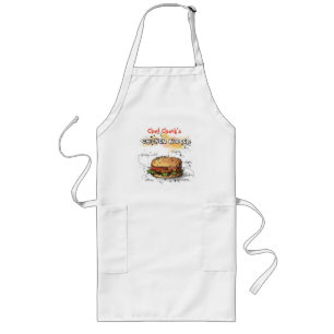 Chickenburger Art Personalized Grilling Apron