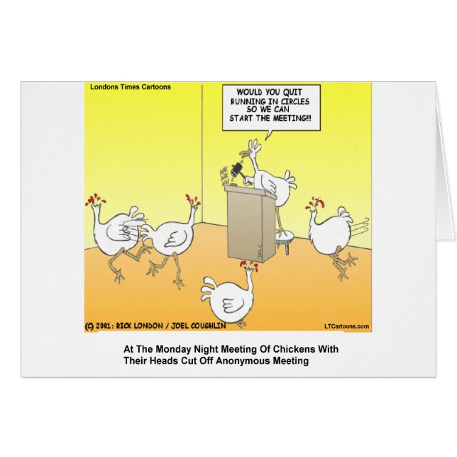 Chickenhead Anonymous Cartoon Gifts & Tees (Front Horizontal)