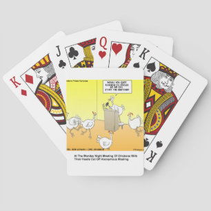 Chickenhead Anonymous Cartoon Gifts & Tees Playing Cards