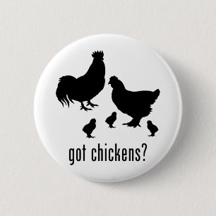 Chickens 2 Inch Round Button