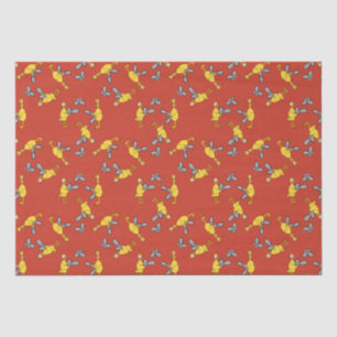 Chickens and Chainsaws Red Tissue Paper