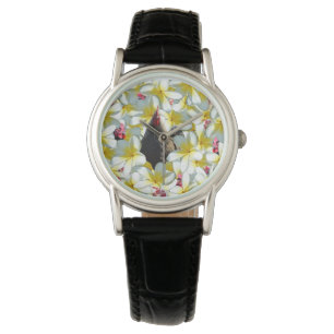 Chickens And Frangipani Flowers, Watch