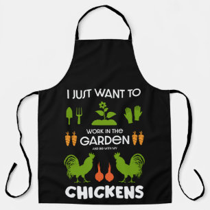 Chickens And Gardening Apron