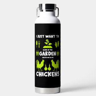 Chickens And Gardening Water Bottle