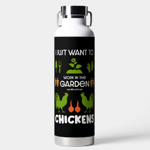 Chickens And Gardening Water Bottle