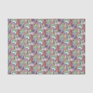 Chickens and Wine Tissue Paper