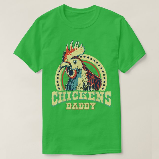 Chickens daddy farmer  T-Shirt (Design Front)