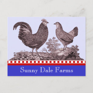 Chickens Invitation for Picnic, Farmer's Market, B