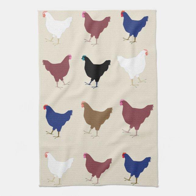 Chickens Kitchen Towel (Vertical)