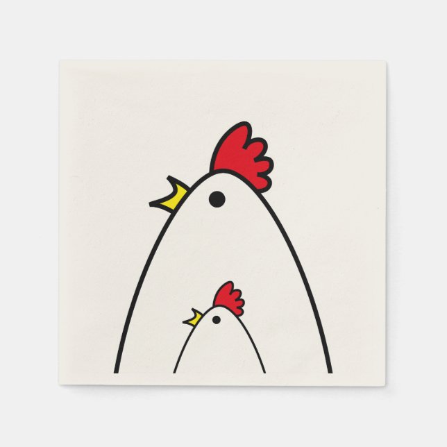 Chickens Napkin (Front)