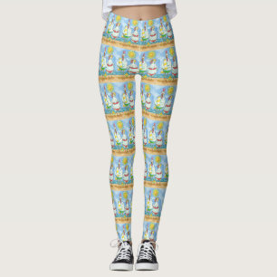 CHICKENS OF THE SEA, ROOSTER  & HEN FUNNY LEGGINGS