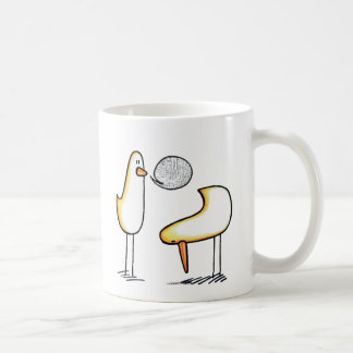 Chickens on White Mug