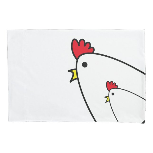 Chickens Pillowcase (Front)