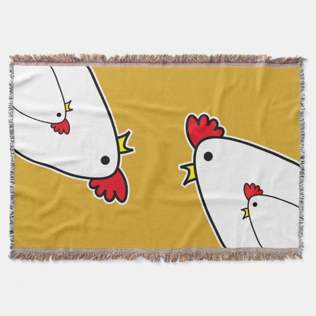 Chickens Throw Blanket (Front)