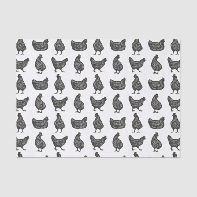 Chickens  tissue paper (Front)