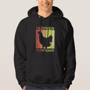 Chickens Whisper Vintage  Farmer Chicken Hoodie