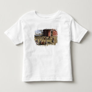 Chickens working grounds near hen house Cliburn Toddler T-shirt