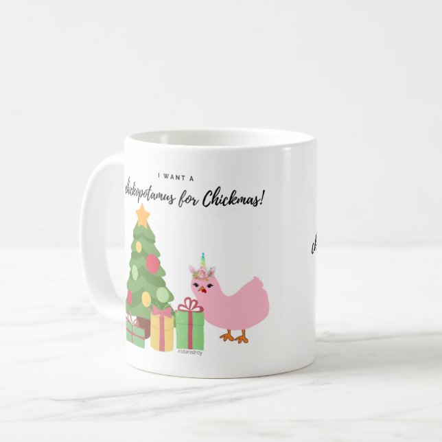 Chickopotamus for Chickmas Coffee Mug (Front Left)