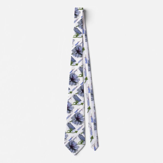 "Chickory" Flower Garden Neck Tie (Front)