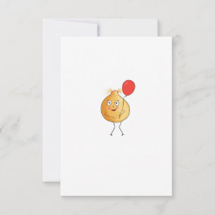 Chickpea theme, chickpea design thank you card