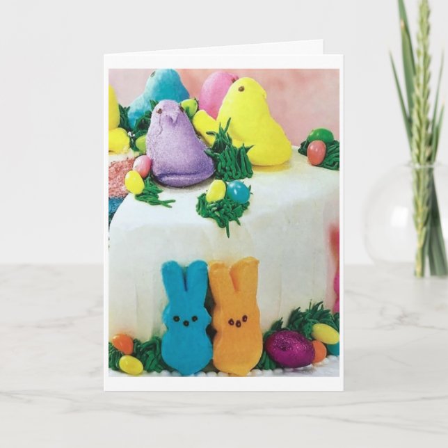 ***CHICKS AND BUNNIES*** SAY HAPPY **EASTER*** CARD (Front)