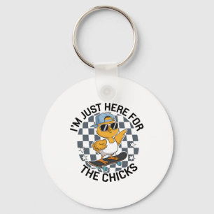 Chicks Dig Me Easter Toddler Boys Men Happy Easter Keychain