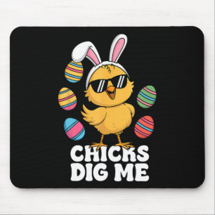 Chicks Dig Me Easter Toddler Boys Men Happy Easter Mouse Pad