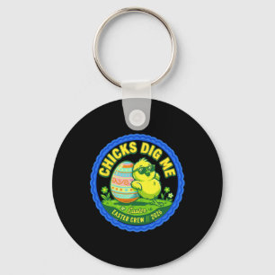 Chicks Dig Me Funny By Chick Sungles Retro Cute _1 Keychain