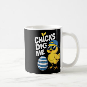 Chicks Dig Me Toddler Boy Easter Boys Easter Toddl Coffee Mug
