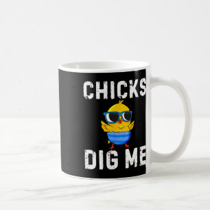 Chicks Dig Me Toddler Happy Easter Egg Hunting Boy Coffee Mug