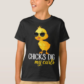 Chicks dig my curls, hair toddler T-Shirt