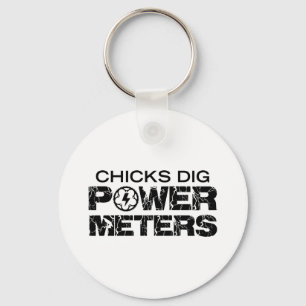 Chicks Dig Power Metres Keychain