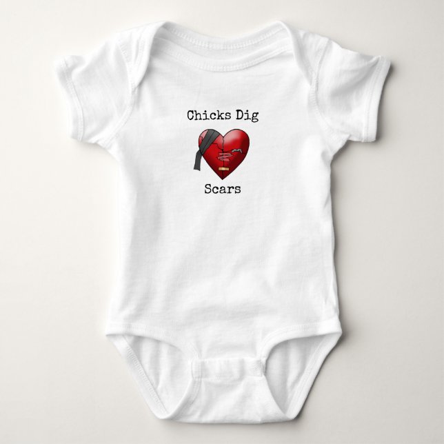 "Chicks Dig Scars" Bodysuit (Front)