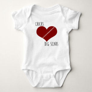 Chicks Dig Scars - CHD edition Baby Bodysuit