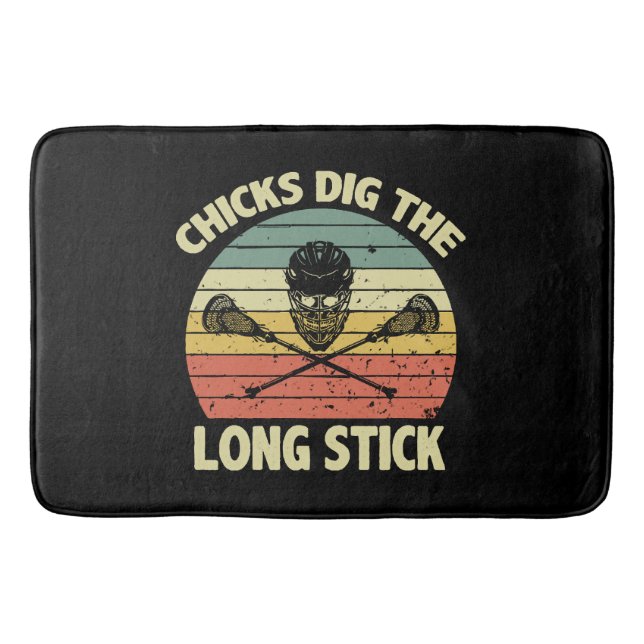 Chicks Dig The Long Stick Bath Mat (Front)