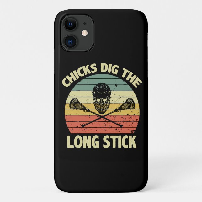 Chicks Dig The Long Stick Case-Mate iPhone Case (Back)