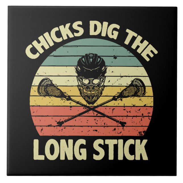 Chicks Dig The Long Stick Tile (Front)