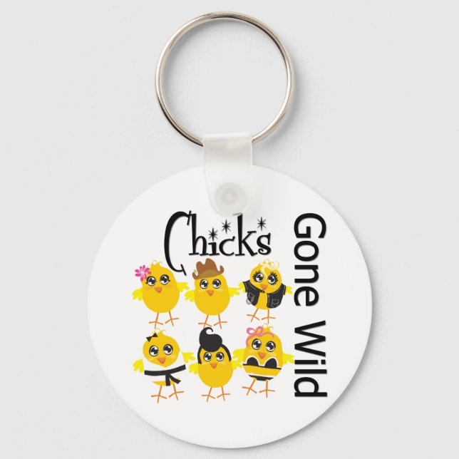 Chicks Gone Wild Keychain (Front)