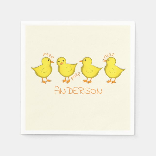 Chicks Standard Cocktail Paper Napkins (Front)