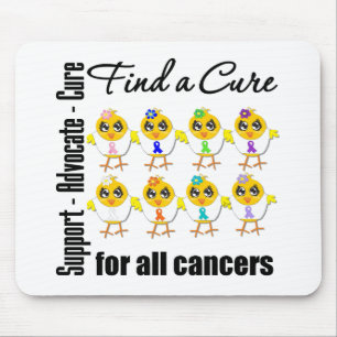 Chicks United to Find A Cure For All Cancers Mouse Pad