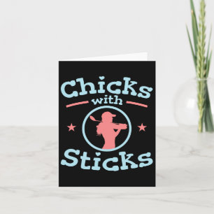 Chicks With Sticks Golf Women Club  Card