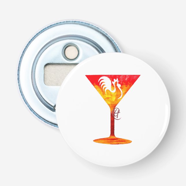 Chicktini Martini Art  Bottle Opener (Front)