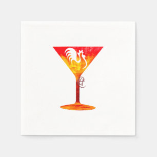 Chicktini Martini Art  Napkin